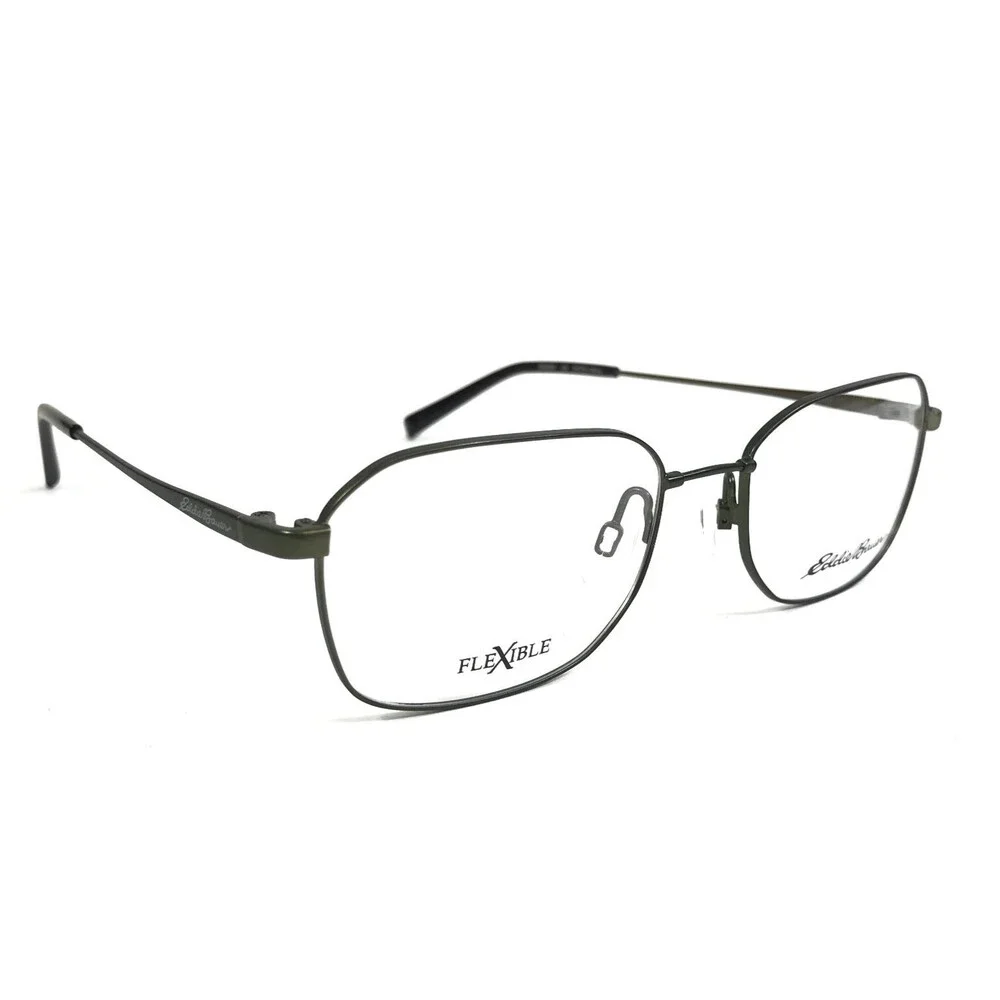 Eddie Bauer Eyeglasses Frames EB32064 GN Green Rectangle Hexagonal 54-18-140